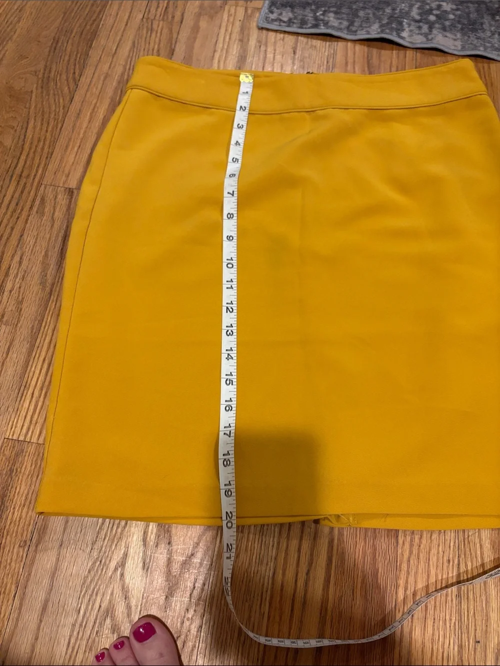 Banana Republic Pencil Skirt Womens 8 Mustard Yellow Excellent Tailored Office - Picture 5 of 7